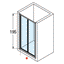 Novellini Lunes 2.0 S Folding Shower Door - Chrome