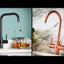 Abode Pronteau Prothia 3 in 1 Monobloc Swan Kitchen Tap - WRAS Approved Brushed Nickel