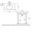 RAK Console Alexandra Basin with Ceramic Legs 850mm Wide - 2 Tap Hole