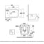RAK Feeling Wall Hung Bidet 525mm Projection 1 Tap Hole - Matt White