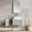 Sarah 650mm Vanity Unit in French Grey inc worktop with no tap holes