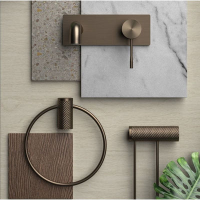 Chelsea Satin Bronze Textured Wall Mounted Bath Tap