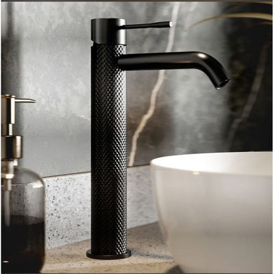 Chelsea Gunmetal Textured Tall Basin Tap