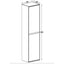 Windsor Wall Mounted Tall Storage Cabinet in Matt White