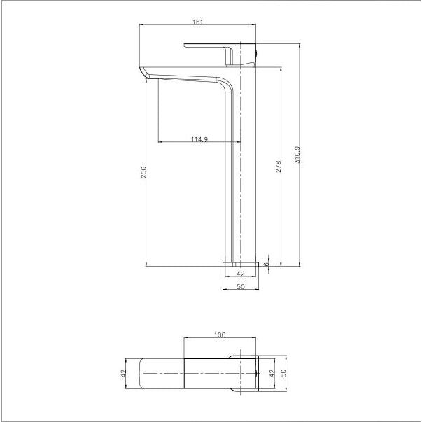 Liberty Tall Basin Mixer Tap
