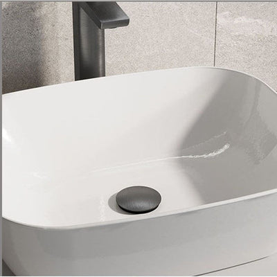 Gunmetal Basin Push Button Waste - Unslotted