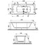 VitrA Optima Double Ended Bath – 1700x750mm