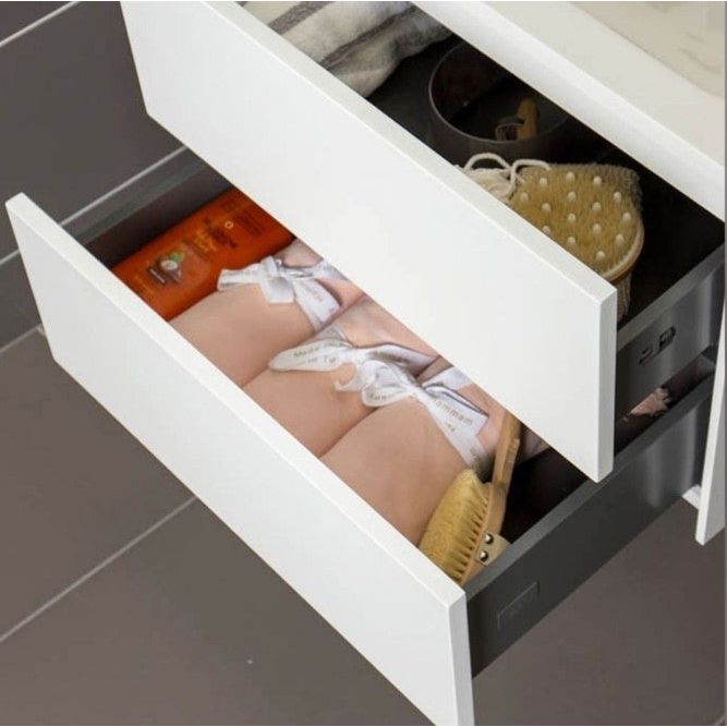 Deane 500mm Wall Hung Vanity Unit in Matt White