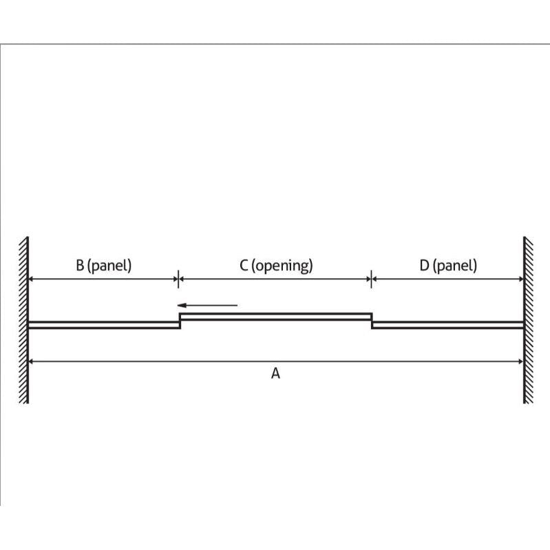 Wrenley 1500mm Sliding Shower Door