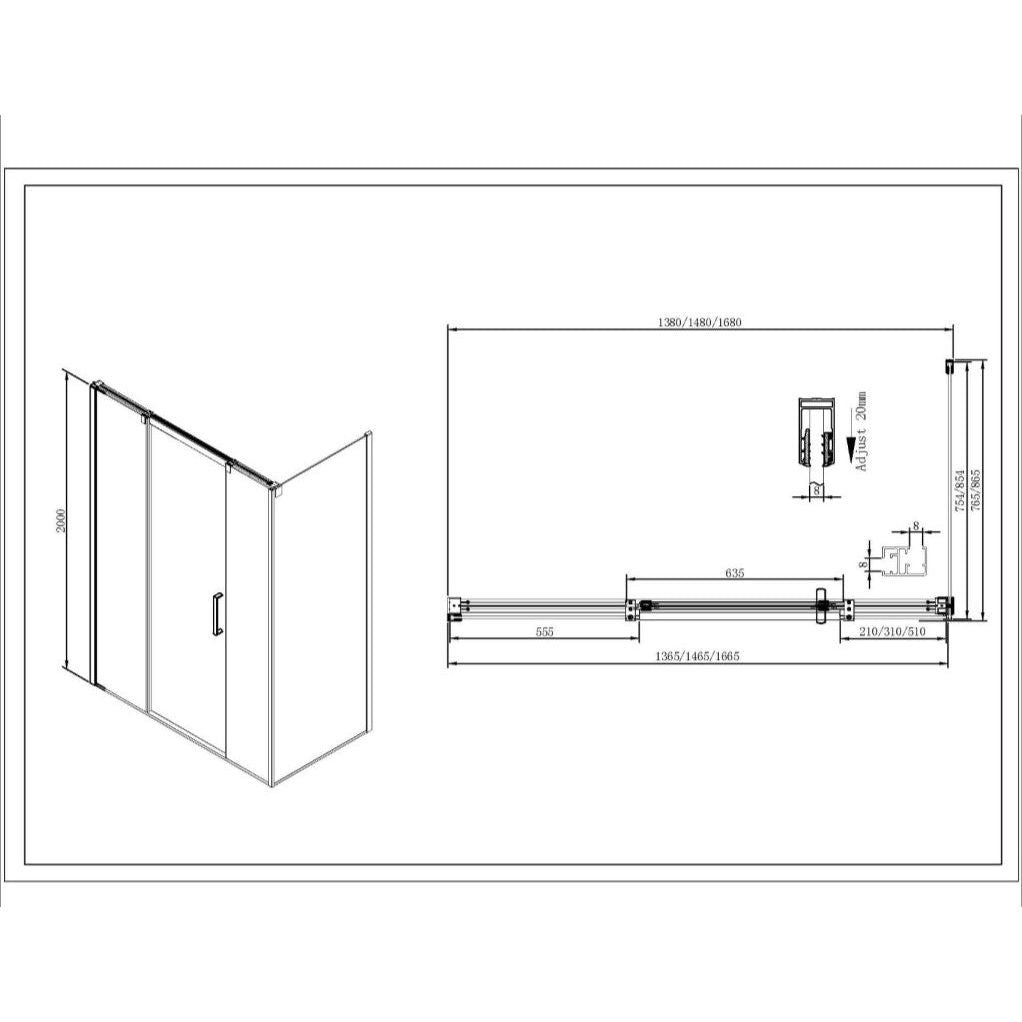 Wrenley 800mm Side panel only