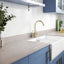 Zenith 12mm Compact Laminate Worktops - Chaux Sableé Fizzy - Extra Matt - Light Grey Core