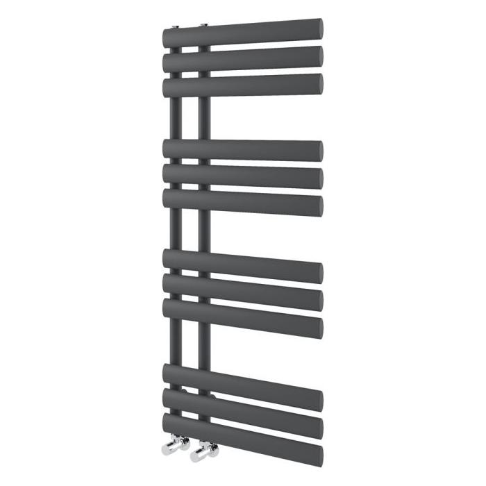 Louisiana Grey Designer Heated Towel Rail - 1130x500mm