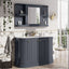 Louise 1170mm Mirrored Wall Cabinet Midnight Grey