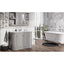 Louise 1170mm Mirrored Wall Cabinet Light Grey
