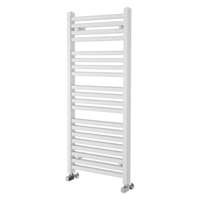 Delta 1200 x 500mm Double Layer Heated Towel Rail - White