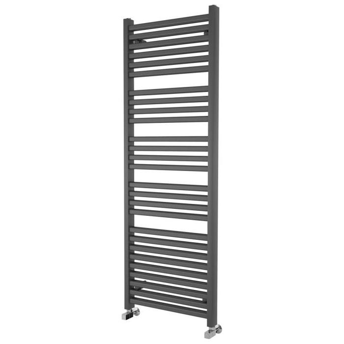 Delta 1600 x 550mm Double Layer Heated Towel Rail - Anthracite