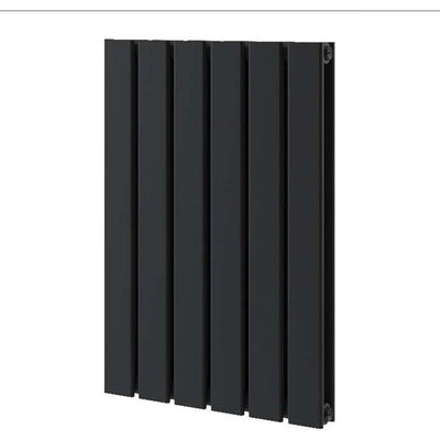 Michigan Black Double Horizontal Flat Panel Radiator - 600 x 408mm