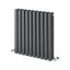 Minnesota Grey Double Horizontal Radiator - 600x590mm