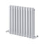 Wyoming White Horizontal Column Radiator - 600x622mm