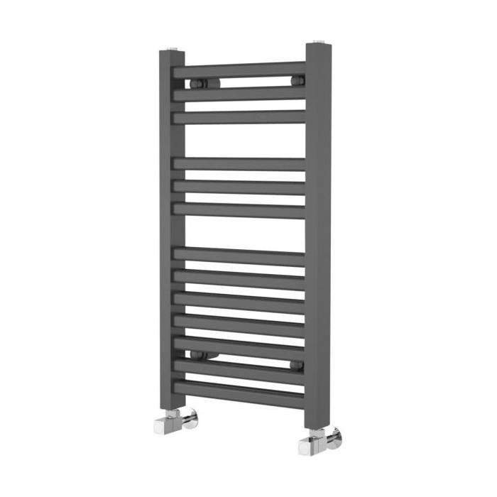 Delta 800 x 400mm Double Layer Heated Towel Rail - Anthracite