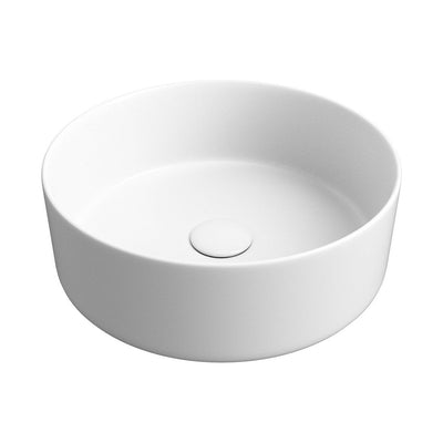 Luxey 355mm Ceramic Washbowl & Waste – Matt White