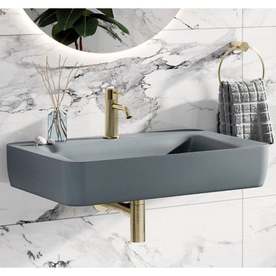 Anna 700mm Grey Wall Hung Basin