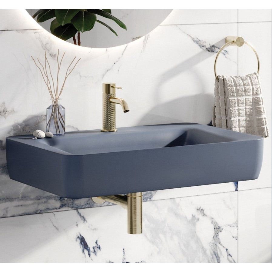 Anna 700mm Matt Navy Wall Hung Basin