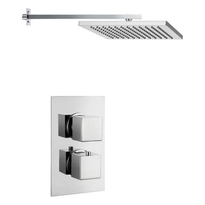 Arkansas Single Outlet Concealed Valve & Square Shower Head
