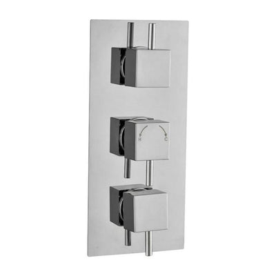 Arkansas Dual Outlet Square Concealed Shower Valve