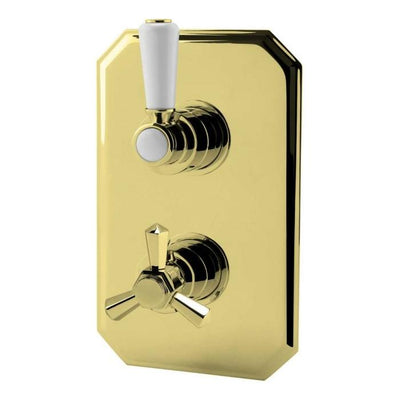 Avondale Single Outlet Concealed Shower Valve - English Gold