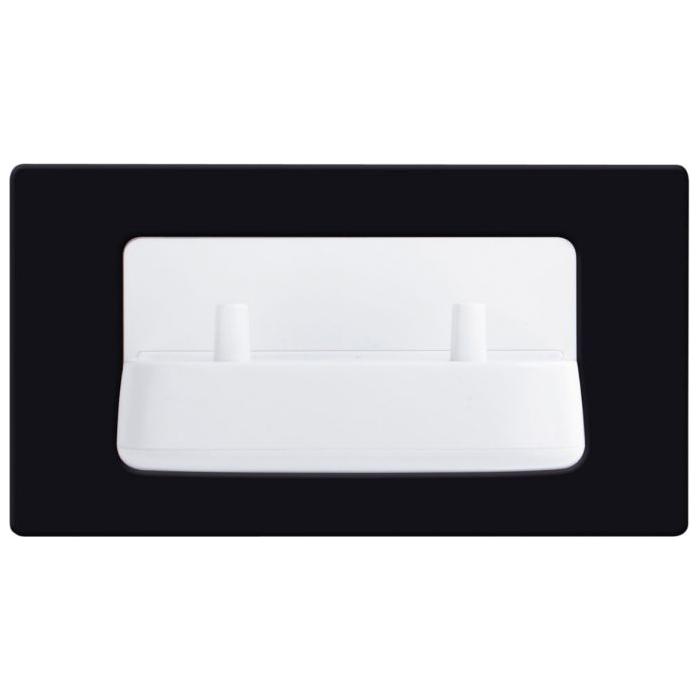 Hollywood In-Wall Electric Double Toothbrush Holder - Black