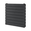 New Mexico Black Horizontal Convector Radiator - 600x800mm