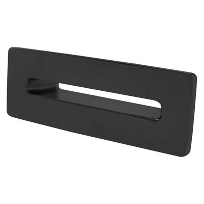 Black Rectangle Basin Overflow Cover