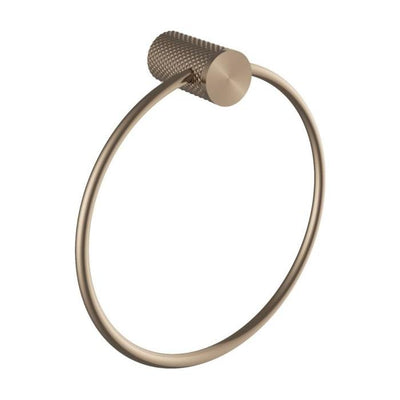 Chelsea Textured Towel Ring - Satin Bronze