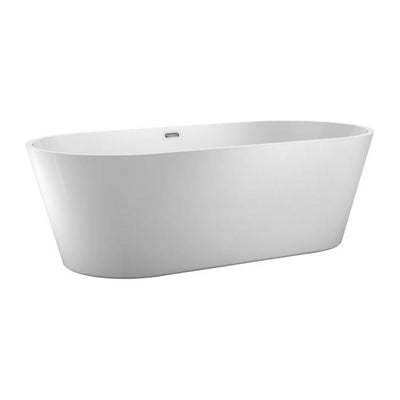 Brooke White Freestanding Acrylic Bath - 1485x790mm
