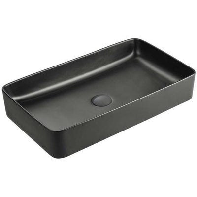 Camden Countertop Ceramic Basin - Matt Black