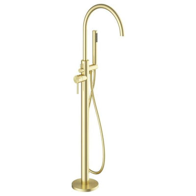 Chelsea Freestanding Textured Bath Tap - Champagne Gold