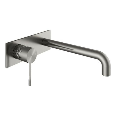 Chelsea Textured Wall Mounted Bath Tap - Gunmetal