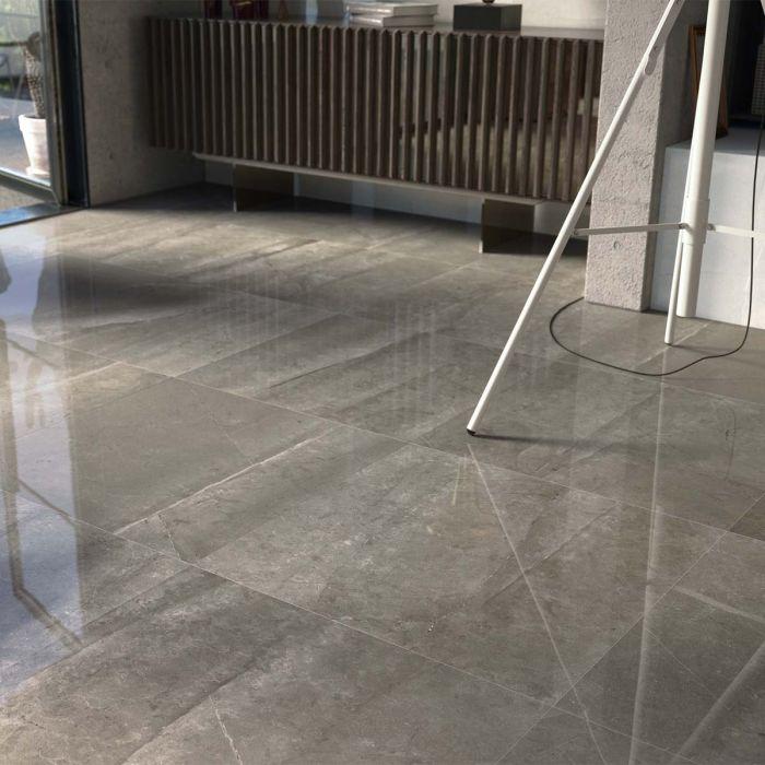 Culver City Gris Ceramic Tile 750x750mm Interiors Home Stores