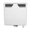 Crossett Compact Concealed Dual Flush Cistern inc Gunmetal Oval Flush Plate