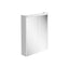 Deane LED Mirrored Wall Cabinet Double Door Matt White 550mm