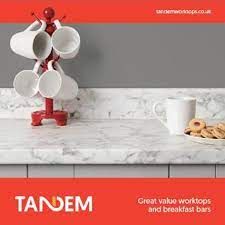 40mm Tandem Tabriz Marble Laminate Worktops-Breakfast Bar-Splashback-Upstand