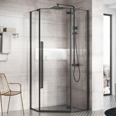 Ella Penta Black Shower Enclosure