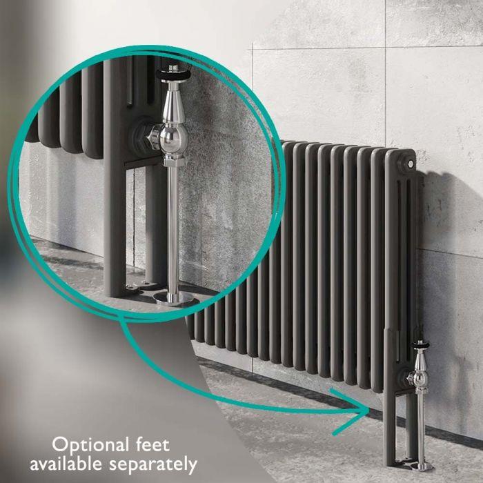 Nevada Grey Pair of Triple Column Radiator Feet – Interiors Home Stores