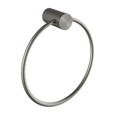 Chelsea Gunmetal Textured Towel Ring