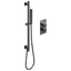 Liberty Single Outlet Square Concealed Valve with Slide Rail Kit - Gunmetal