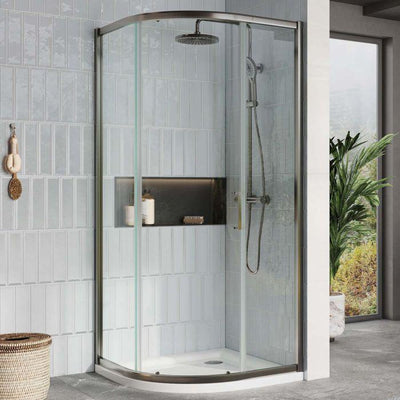 Murphy Gunmetal Sliding Shower Door Quadrant - 900x900mm