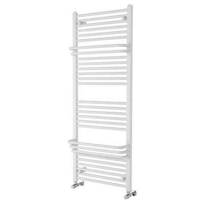 Kentucky 1400 x 550mm Heated Towel Rail with Hangers – White