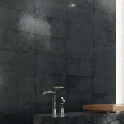 La Habra Grey Concrete Semi-Polished Porcelain Tile - 448x898mm