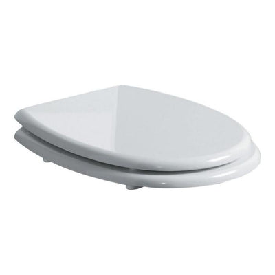 Laura Gloss White Toilet Seat with Chrome Handle